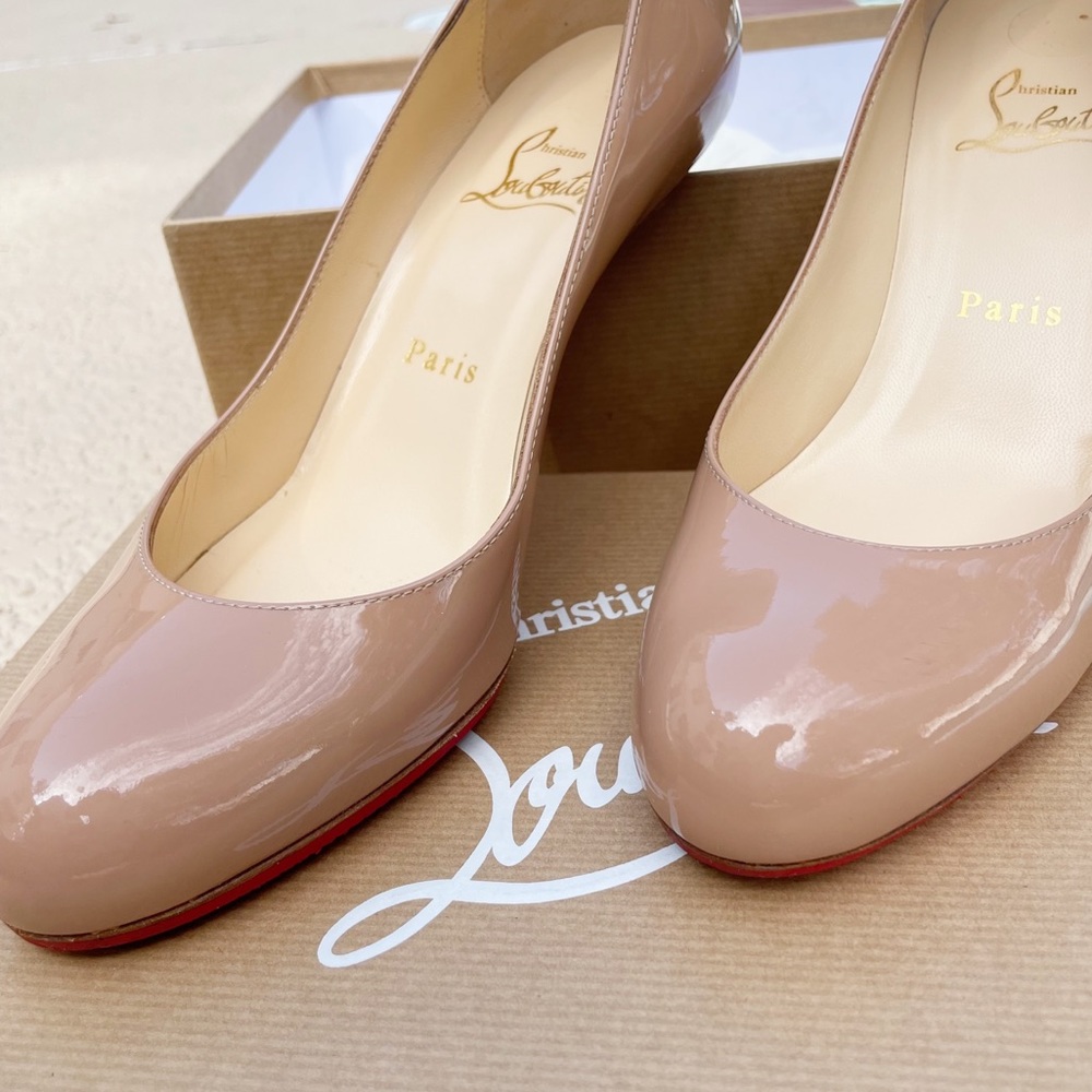 Louboutin Nude Heels - Picture 9 of 10
